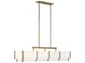 Savoy House Orleans 8-Light Distressed Gold Linear Island Pendant