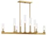 Savoy House Carina 9-Light Warm Brass Cylinder Chandelier