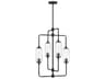 Savoy House Holton 4-Light Matte Black Geometric Chandelier