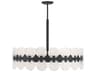 Savoy House Boca 10-Light Matte Black Glass Pendant