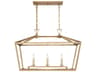 Savoy House Townsend 3-Light Warm Brass Linear Island Pendant