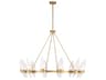 Savoy House Nouvel 12-Light Warm Brass Chandelier