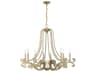 Savoy House Lombard 8-Light Noble Brass Candelabra Chandelier