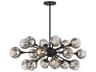 Savoy House Matisse 18-Light Matte Black Globe Sputnik Island Pendant