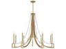 Savoy House Helen 9-Light Warm Brass Candelabra Chandelier