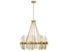 Savoy House Biltmore 8-Light Warm Brass Cylinder Chandelier