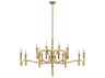 Savoy House Tremont 12-Light Riviera Brass Candelabra Chandelier