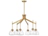 Savoy House Corbin 6-Light Warm Brass Chandelier