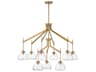 Savoy House Corbin 9-Light Warm Brass Sputnik Chandelier