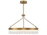 Savoy House Landon 1-Light Warm Brass Crystal LED Round Pendant