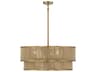 Savoy House Ashburn 6-Light Warm Brass Rope Round Chandelier