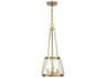 Savoy House Crawford 3-Light Warm Brass Glass Mini Pendant
