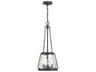 Savoy House Crawford 3-Light Matte Black Glass Mini Pendant