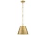 Savoy House Alden 1-Light Warm Brass Empire Mini Pendant