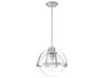 Savoy House Pendleton 1-Light Satin Nickel Glass Globe Pendant