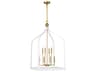 Savoy House Sheffield 8-Light White Warm Brass Pendant