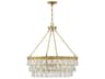 Savoy House Windham 6-Light Warm Brass Crystal Round Pendant