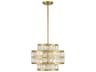 Savoy House Renzo 3-Light Warm Brass Crystal Pendant