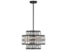 Savoy House Renzo 3-Light Matte Black Crystal Pendant