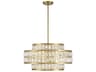 Savoy House Renzo 4-Light Warm Brass Crystal Pendant