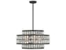 Savoy House Renzo 4-Light Matte Black Crystal Pendant