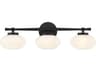 Savoy House Barrow 3-Light Matte Black Vanity Light