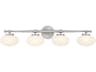 Savoy House Barrow 4-Light Satin Nickel Vanity Light