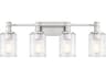 Savoy House Concord 4-Light Silver Polished Nickel Vanity Light