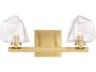 Savoy House Castello 2-Light Warm Brass Vanity Light
