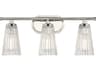 Savoy House Chantilly 3-Light Polished Nickel Glass Vanity Light
