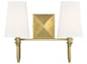 Savoy House Cameron 2-Light Warm Brass Vanity Light