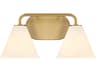 Savoy House Blair 2-Light Warm Brass Vanity Light