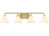 Savoy House Blair 4-Light Warm Brass Vanity Light