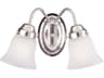 Savoy House Brighton 2-Light Satin Nickel Vanity Light