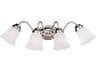 Savoy House Brighton 4-Light Satin Nickel Vanity Light