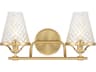 Savoy House Candler 2-Light Warm Brass Vanity Light
