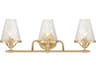 Savoy House Candler 3-Light Warm Brass Vanity Light