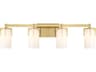 Savoy House Caldwell 4-Light Warm Brass Vanity Light