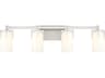 Savoy House Caldwell 4-Light Satin Nickel Vanity Light
