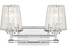 Savoy House Garnet 2-Light Polished Nickel Crystal Vanity Light