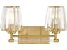 Savoy House Garnet 2-Light Warm Brass Crystal Vanity Light