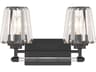 Savoy House Garnet 2-Light Matte Black Crystal Vanity Light