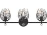 Savoy House Moreno 3-Light Matte Black Crystal Vanity Light