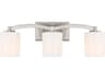 Savoy House Whitney 3-Light Satin Nickel Glass Vanity Light