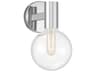 Savoy House Wright 1-Light Chrome Glass Wall Sconce