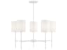 Savoy House Meridian 5-Light Bisque White Cylinder Chandelier