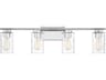 Savoy House Meridian 4-Light Chrome Glass Vanity Light