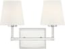 Savoy House Meridian 2-Light Polished Nickel Vanity Light