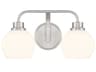 Savoy House Meridian 2-Light Brushed Nickel Vanity Light