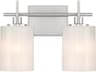 Savoy House Meridian 2-Light Brushed Nickel Vanity Light